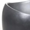 Bodenvase Clothilde silber anthrazit seidenmatt Höhe 81 cm