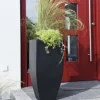 Bodenvase Coleen anthrazit Höhe 90 cm