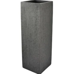 Bodenvase Dekosäule groß steingrau Aria Höhe 97 cm