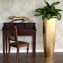 Bodenvase gold Konus