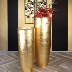 Bodenvase gold Konus
