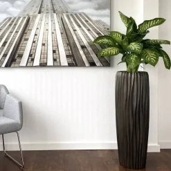 Bodenvase Harmony maxi graphit Wellenstruktur