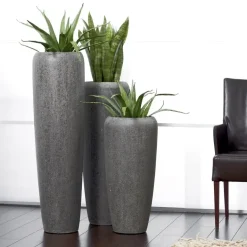 Bodenvase Harmony steingrau