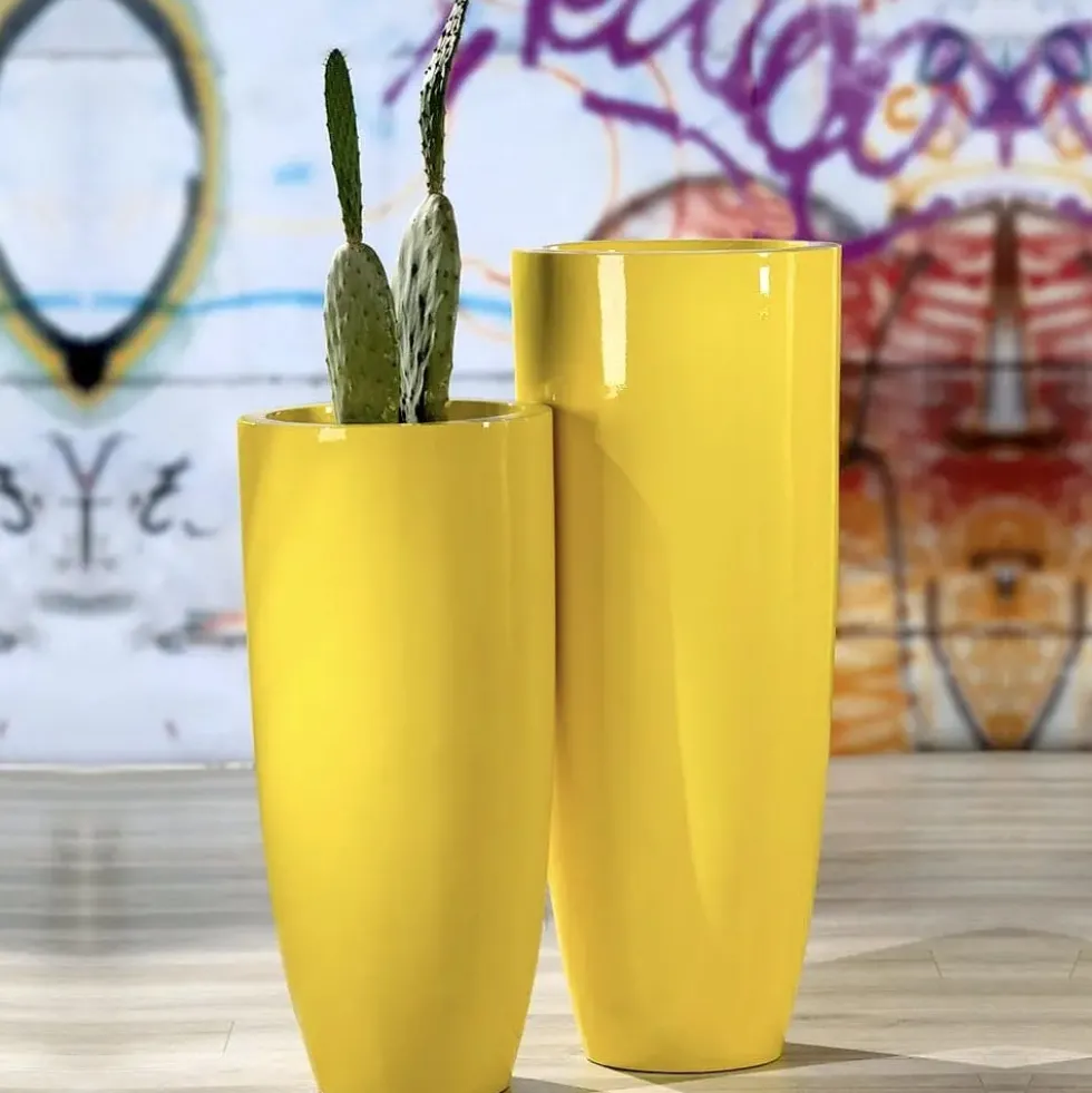 Bodenvase Konus gelb Casablanca
