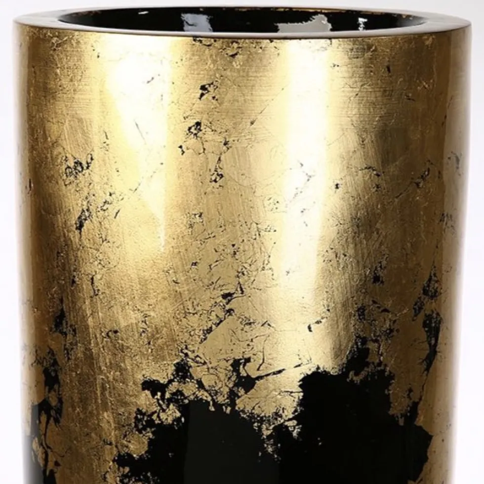 Bodenvase schwarz gold Konus Casablanca