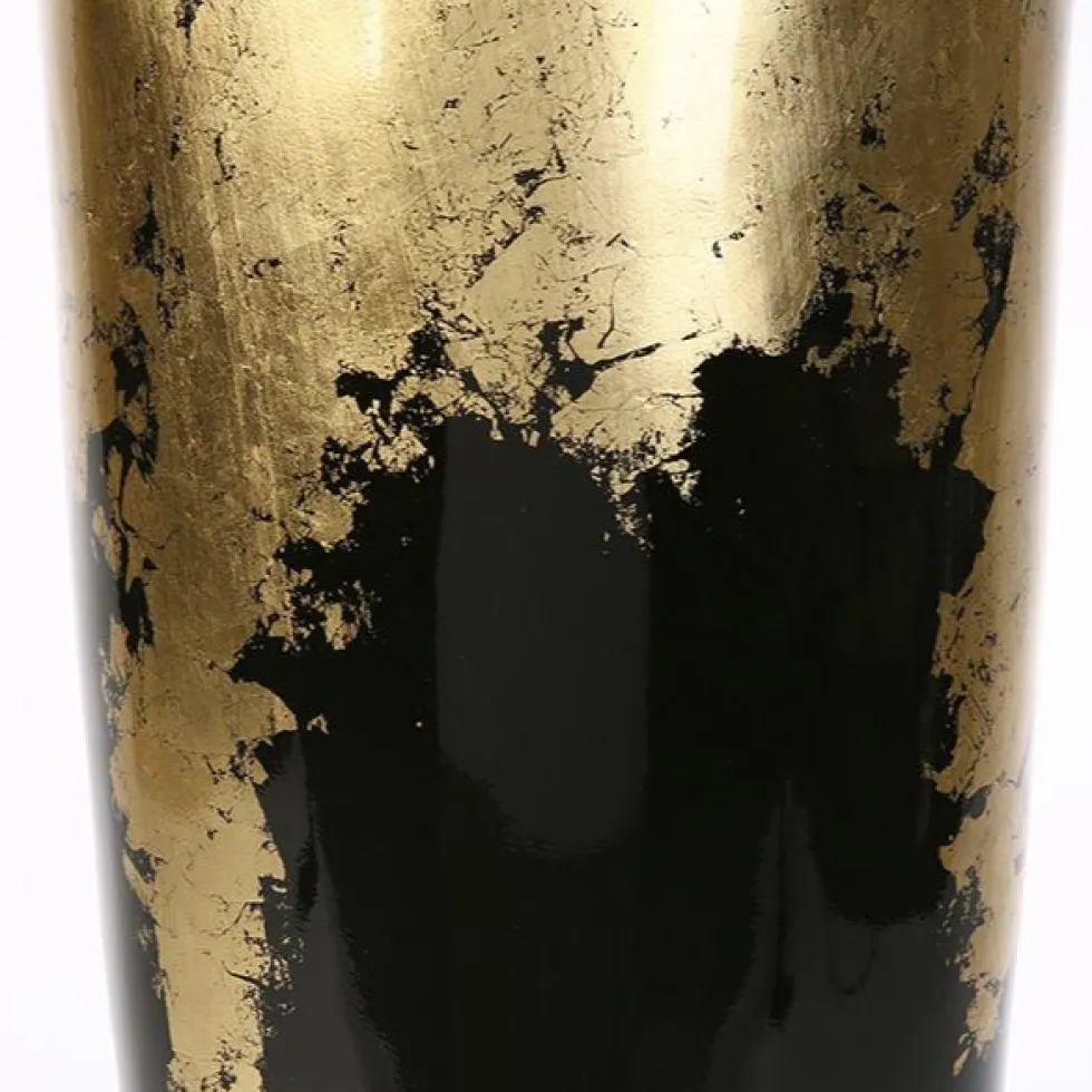 Bodenvase schwarz gold Konus Casablanca