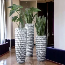 Bodenvase silber Grace