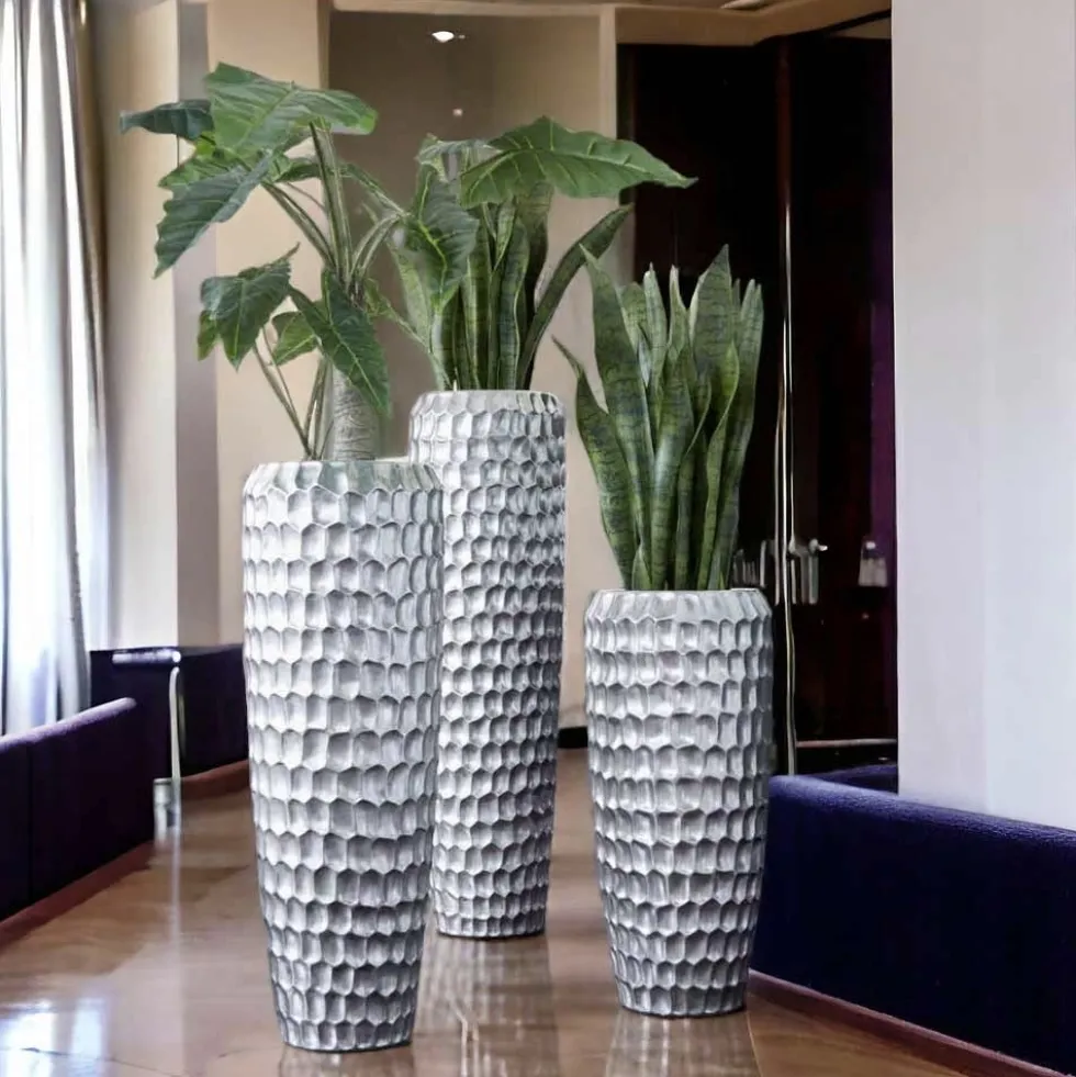 Bodenvase silber Grace