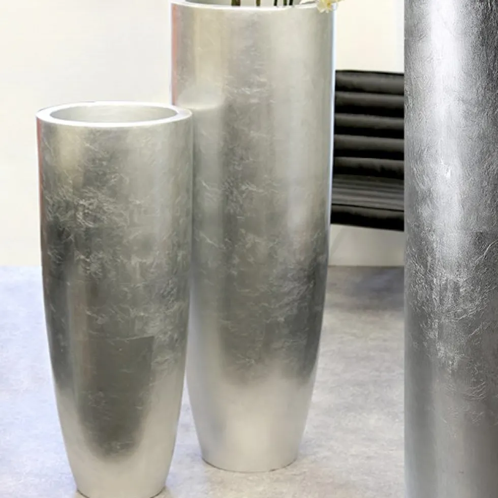 Bodenvase silber Konus Casablanca