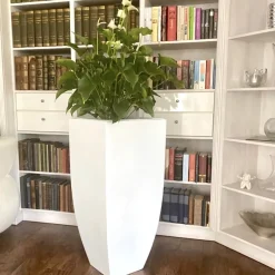 Bodenvase weiß Coleen Höhe 90 cm