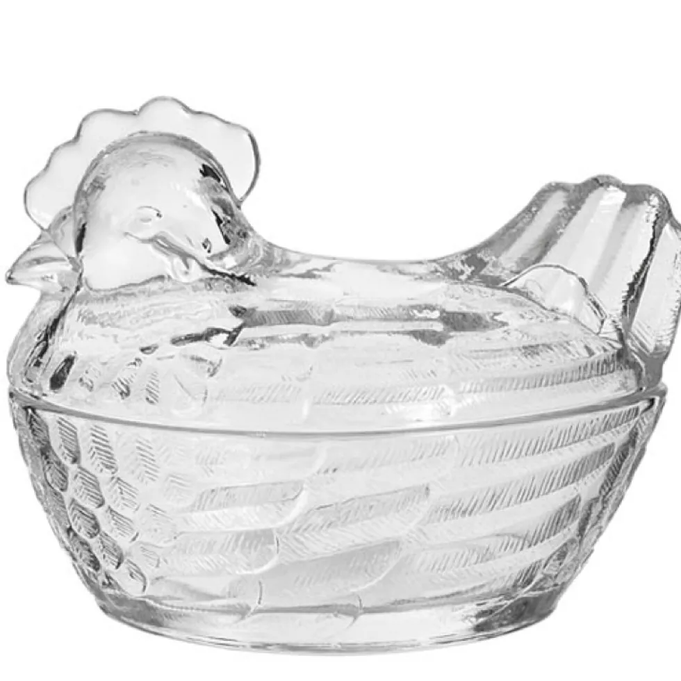 Bonboniere Glas Huhn Felizia Kaheku Höhe 13 cm