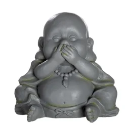 Buddha Figur Garten 3er Set Nicht sehen Nicht hören Nicht sprechen