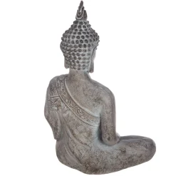 Buddha Figur sitzend grau ARAHANT H 68 cm