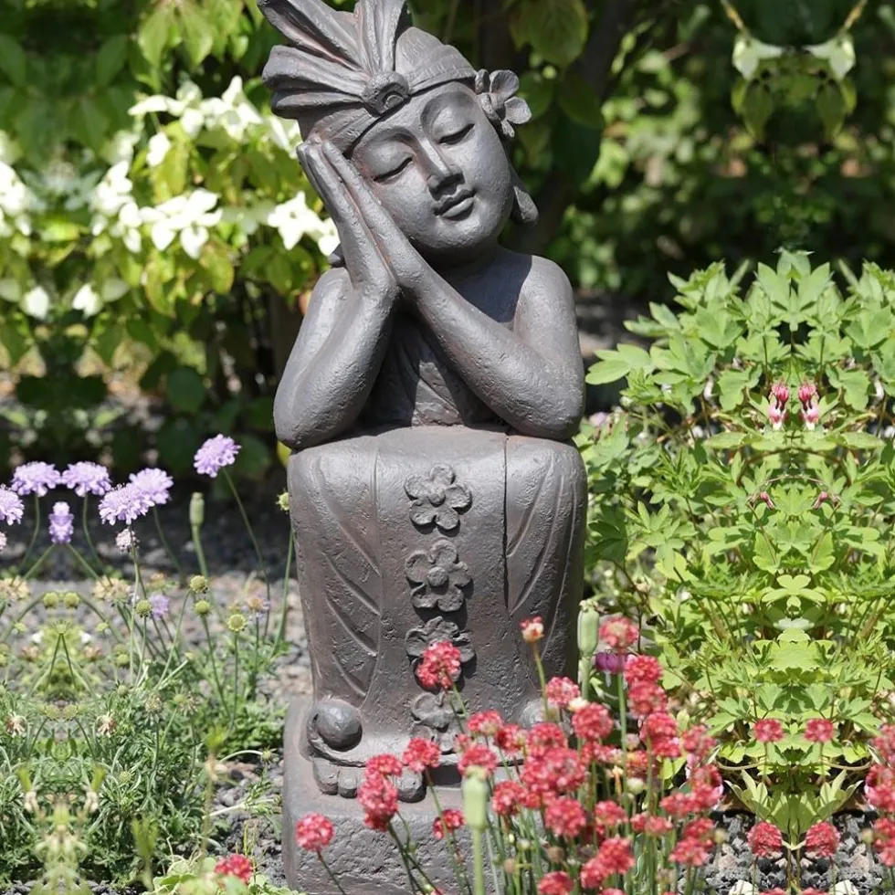Buddha Gartenfigur groß PHUSSA H 70 cm