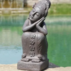 Buddha Gartenfigur groß TISSA H 70 cm