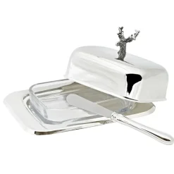 Butterdose Hirsch silber Edzard