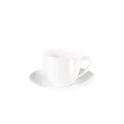 Cappuccino Tasse | Espressotasse mit Untertasse weiß ASA à table