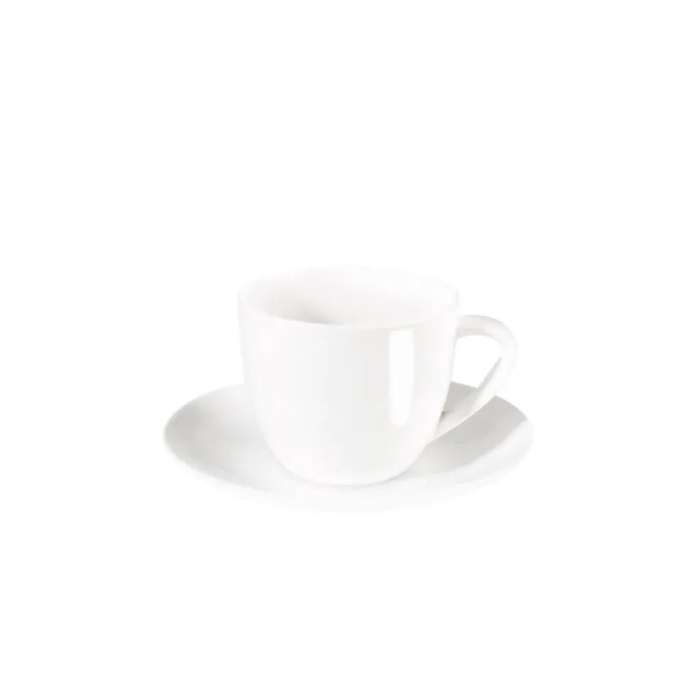 Cappuccino Tasse | Espressotasse mit Untertasse weiß ASA à table