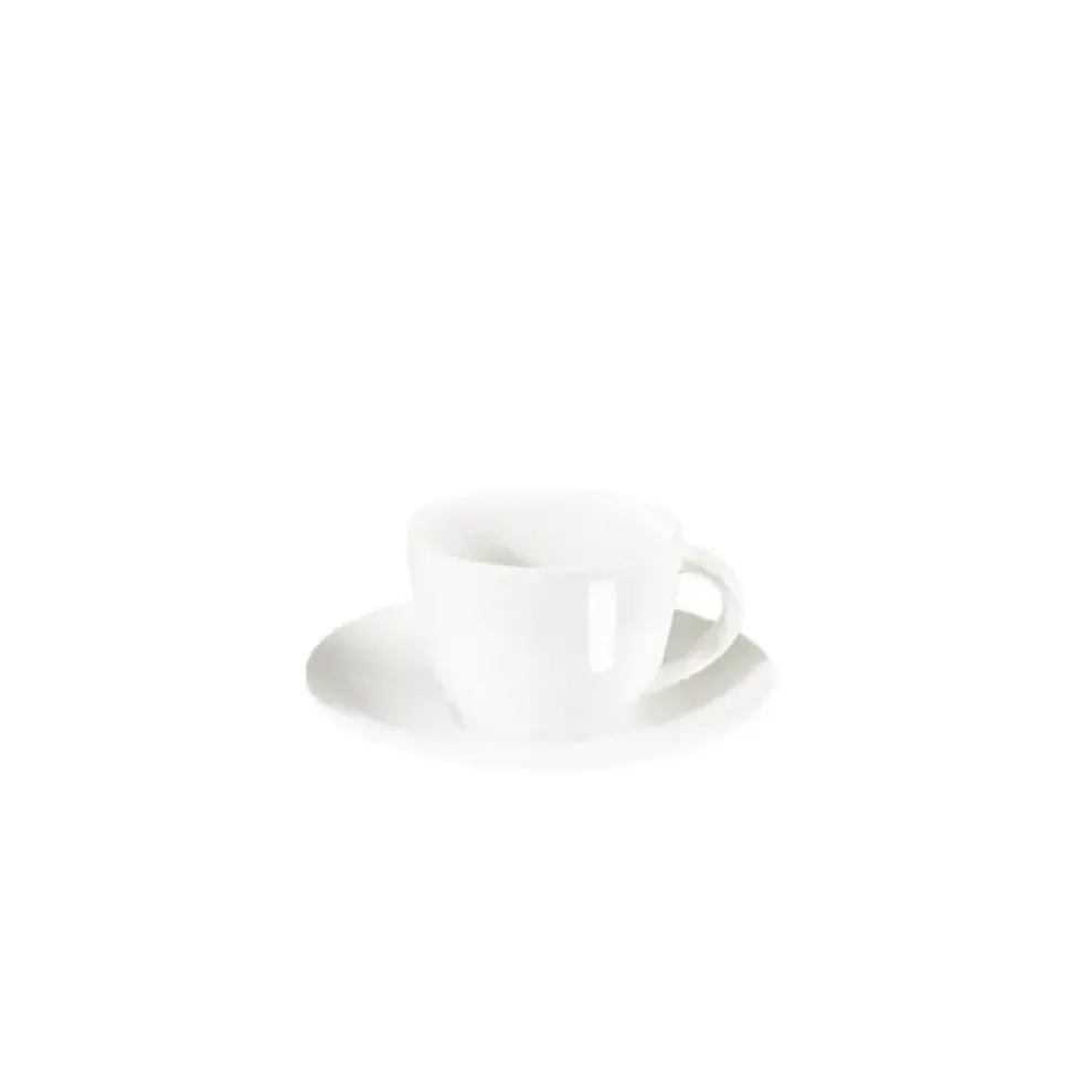 Cappuccino Tasse | Espressotasse mit Untertasse weiß ASA à table