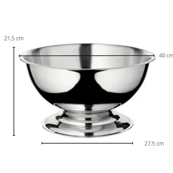 Champagnerkühler Edelstahl CARA Edzard Höhe 21 cm glatt