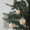 Christbaumkugeln Weihnachtskugel 3er Set Omaggio gold Kähler
