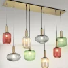 Cluster Pendelleuchte CALISTA bunt 8-flammig