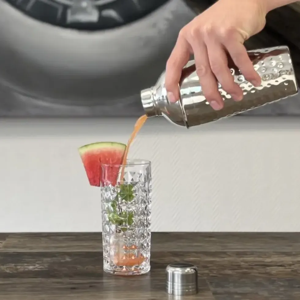 Cocktail Shaker Edelstahl Bruna Kaheku Höhe 21 cm