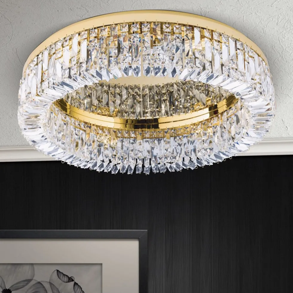 Deckenleuchte Kronleuchter modern gold RONDO