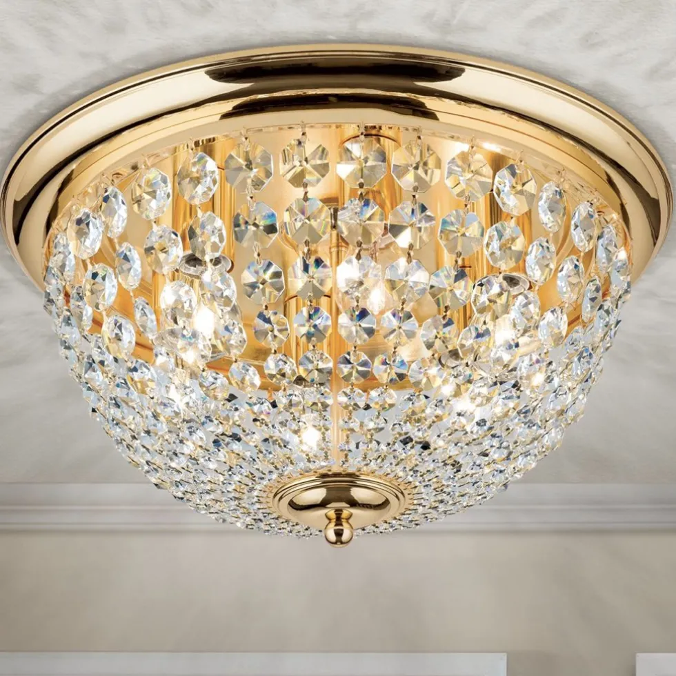 Deckenleuchte Kronleuchter modern gold CESTINO