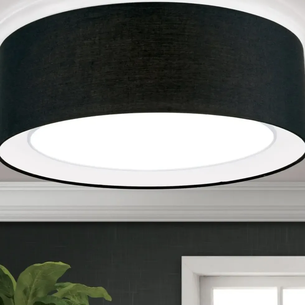 Deckenleuchte schwarz rund Mara 50 cm