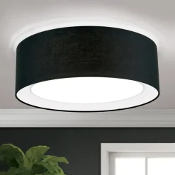 Deckenleuchte schwarz rund Mara 50 cm
