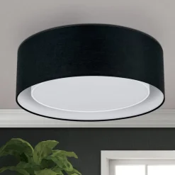 Deckenleuchte schwarz rund Mara 50 cm