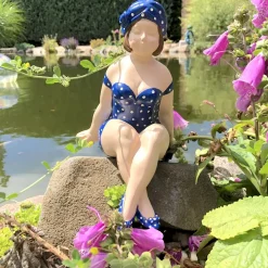 Deko Figur Becky und Polly 2er Set blau Casablanca