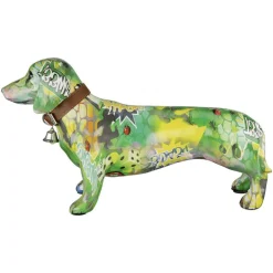 Dekofigur Dackel Street Art Breite 34 cm
