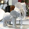 Deko Figur Elefant Keramik Casablanca grau