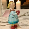 Dekofigur Engel Lena mit Herz Höhe 9 cm