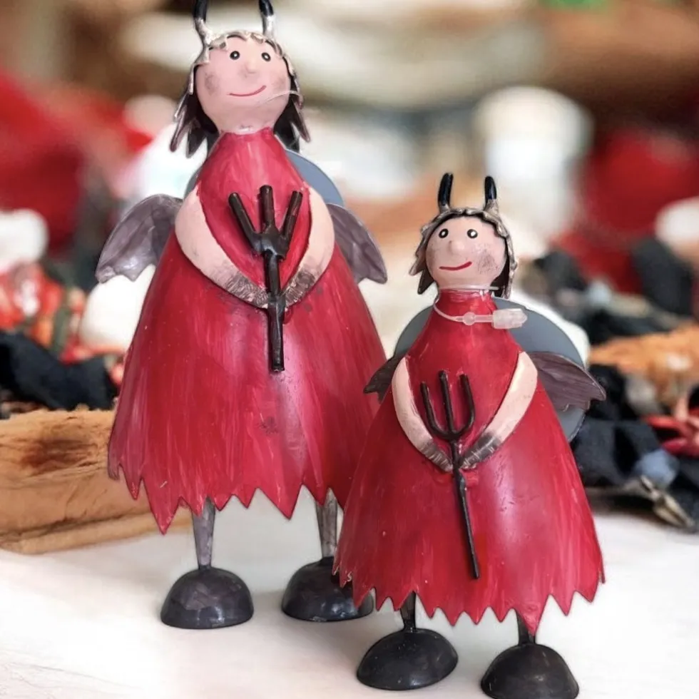 Deko Figuren Teufel 2er Set Pape Kunstgewerbe