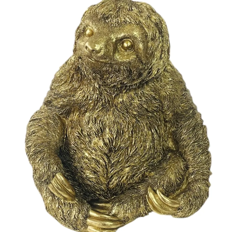Deko Figur Faultier Flash gold Werner Voß Höhe 28 cm