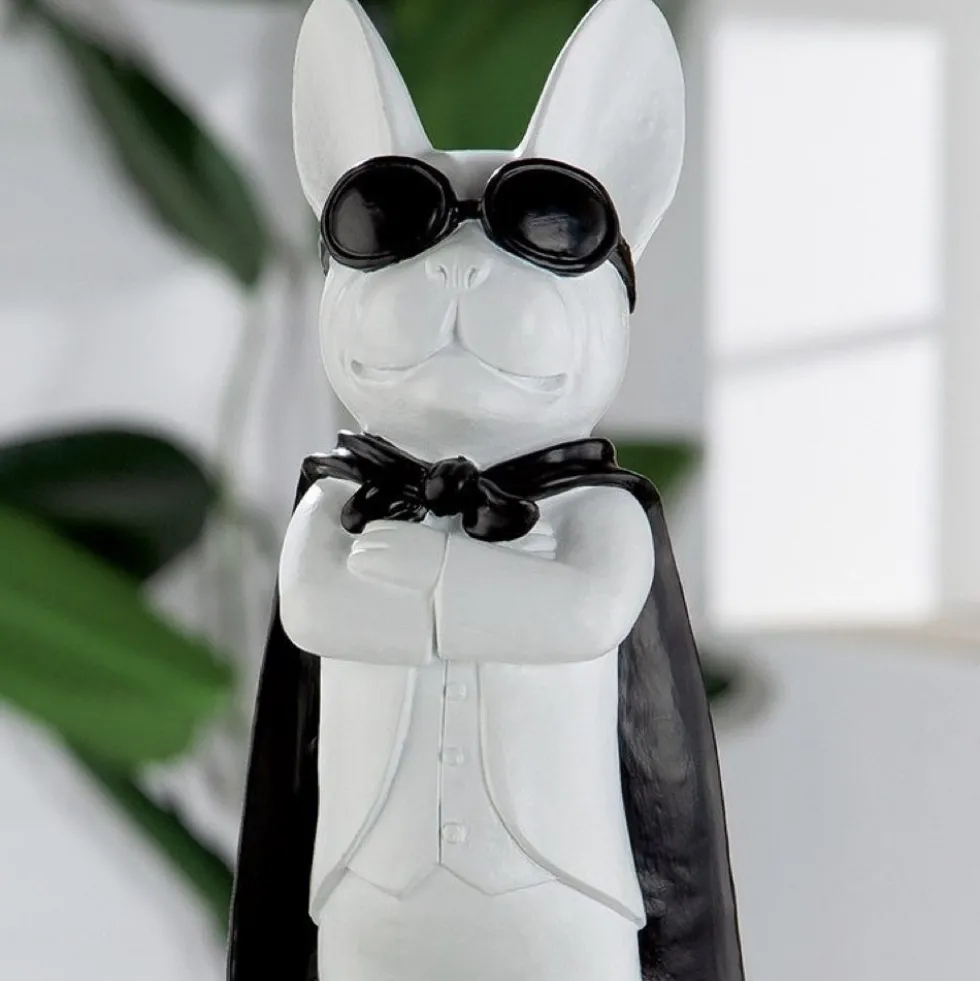 Dekofigur Hero Dog weiß Casablanca Höhe 33 cm