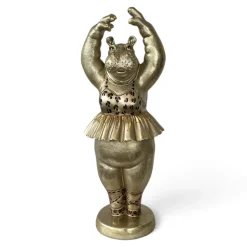 Deko Figur Hippo Ballerina gold Werner Voß