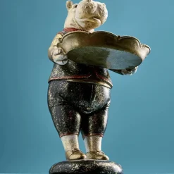 Deko Figur Hippo Bruce mit Schale Werner Voß Höhe 29 cm