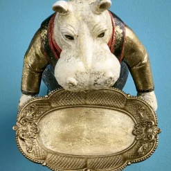 Deko Figur Hippo Bruce mit Schale Werner Voß Höhe 29 cm