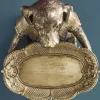 Deko Figur Hund mit Fliege Kartenhalter Werner Voß Höhe 28 cm