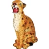 Deko Figur Leopard orange Höhe 51 cm