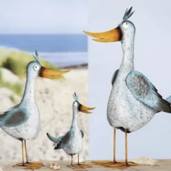 Dekofigur Metall Tier Vogel Möwe Rico