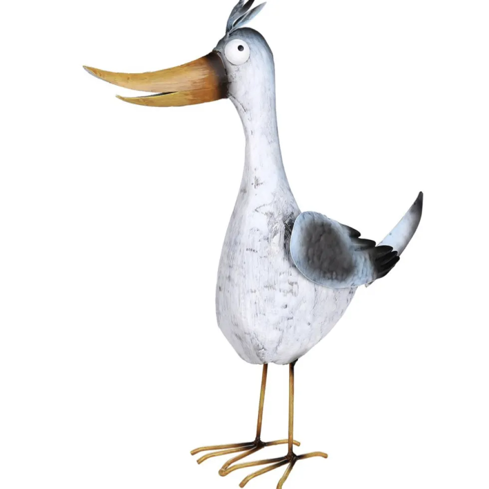 Dekofigur Metall Tier Vogel Möwe Rico
