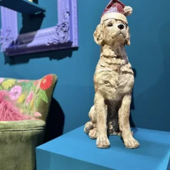 Deko Figur Santa Dog Werner Voß Höhe 67 cm