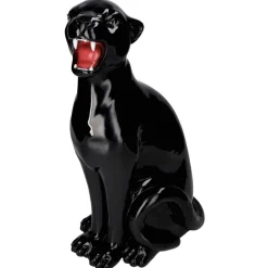 Deko Figur Schwarzer Panther Höhe 51 cm