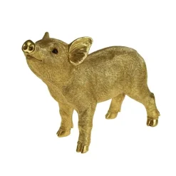 Deko Figur Schwein gold Werner Voß Höhe 25 cm