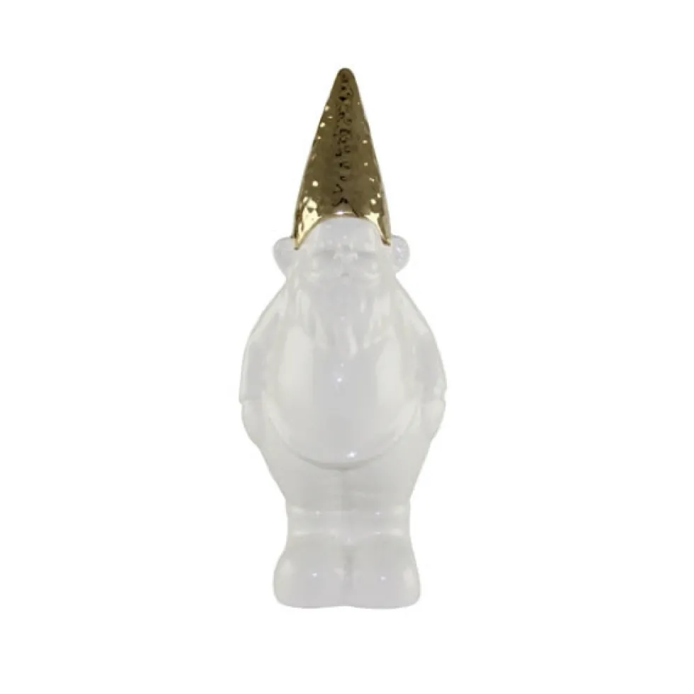 Deko-Figur Zwerg weiß gold Xora Kaheku